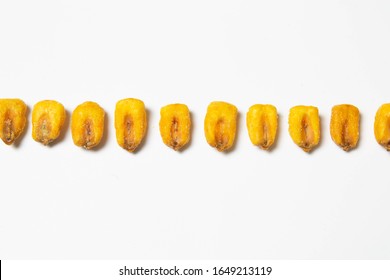 Roasted Corn Nuts On White Background