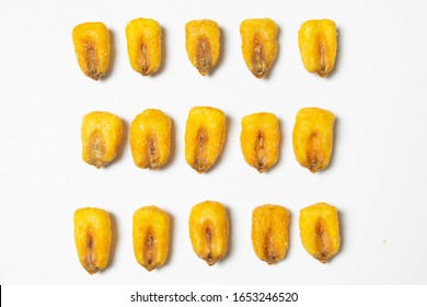 Roasted Corn Nuts On White Background