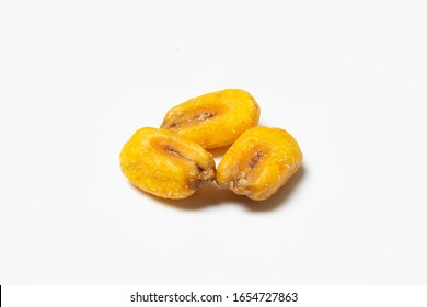 Roasted Corn Nuts On White Background