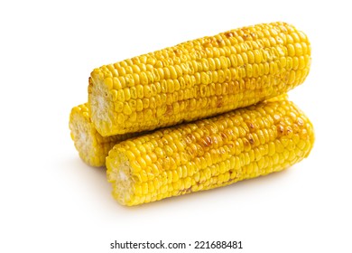 Roasted Corn On White Background