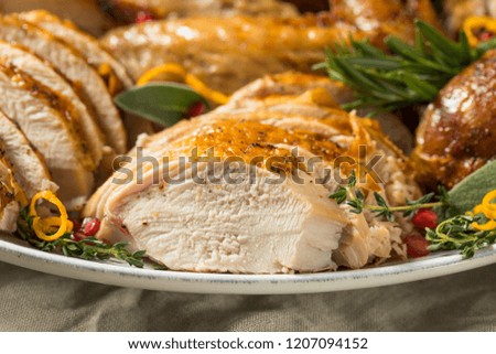 Roasted Cut Up Turkey Platter For Thanksgiving With All The Sides Roasted Cut Up Turkey Platter For Thanksgiving With All The Sides