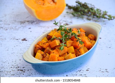 Roasted Diced Butternut Squash With Thyme 