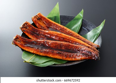 Roasted Eel With Sause. Kabayaki.Japanese Food.