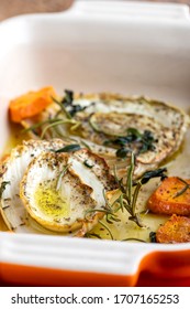 Roasted Fennel With Carrots In A Casserole