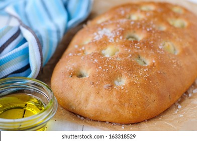 Roasted Garlic Focaccia with Olive Oil - Powered by Shutterstock