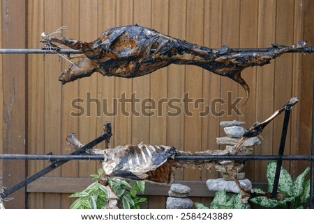 Roasted goat is a Middle Eastern goat meat dish. The term 