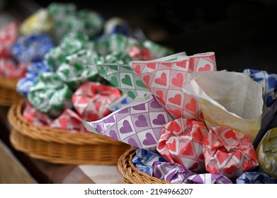 Roasted Peanuts Candy With A Red Paper Cone