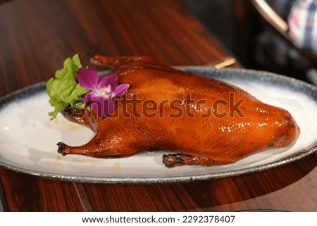 Roasted Peking Duck, Cantonese Cuisine in Bangkok, Thailand, Asia