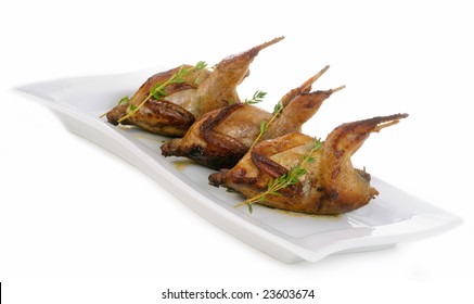 Roasted Quail S With Thyme