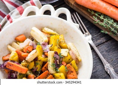 Roasted Root Vegetables With Fresh Herbs