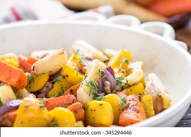 Roasted Root Vegetables With Fresh Herbs