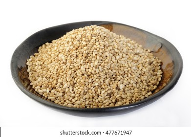 Roasted Sesame Seeds In Bowl