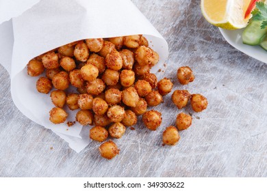 Roasted Spicy Chickpeas