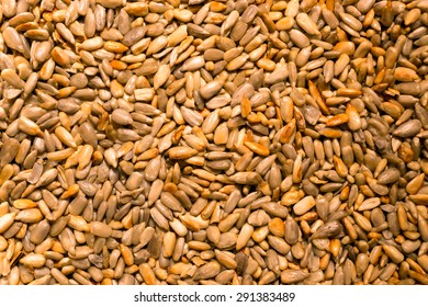 Roasted Sunflower Seeds Background