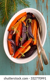 Roasted Vegetables: Beets, Carrots, Onion, Celery Root