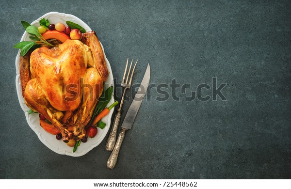 Download Roasted Whole Turkey Thanksgiving Day Christmas Stock ...