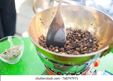 Roasting coffee beans