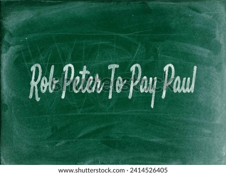 Rob Peter to pay Paul - Refers to solving one problem by creating another, often by shifting resources or money from one area to another. Keywords: trade-offs, resource allocation, problem solving.
