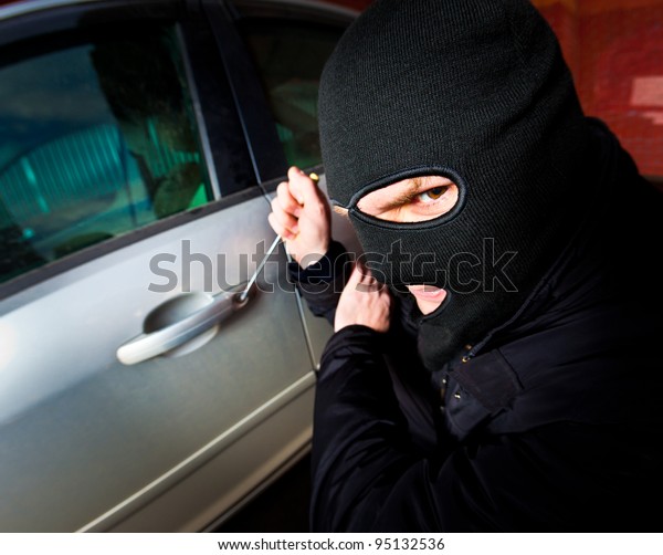 robber and the thief\
hijacks the car