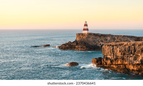 Robe Obelisk at sunset, Limestone Coast, Cape Dombey, South Australia - Shutterstock ID 2370436641