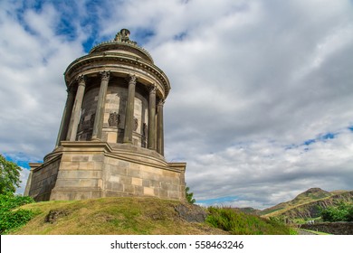 Robert Burns Monument At Edinburgh, Scotland