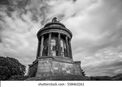 Robert Burns Monument At Edinburgh, Scotland