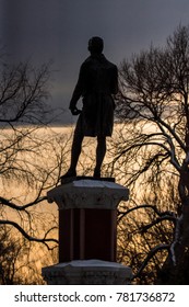 Robert Burns Statue In Denver City Park 