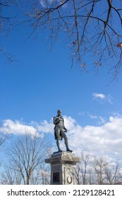 Robert Burns Statue In Fredericton New Brunswick