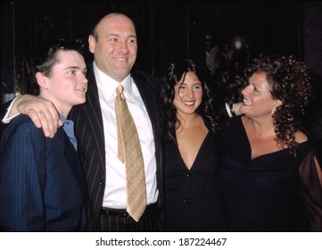 Robert Iler, James Gandolfini, Jamie Lynn Sigler And Aida Turturro At Premiere Of THE SOPRANOS, NY 9/5/2002