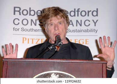 Robert Redford Attends The Pitzer College New Conservancy Honoring Robert Redford Press Conference, Los Angeles Press Club, Los Angeles, CA 11-19-12