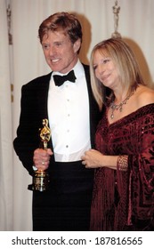 Robert Redford And Barbra Streisand At The Academy Awards, 3/24/2002, LA, CA