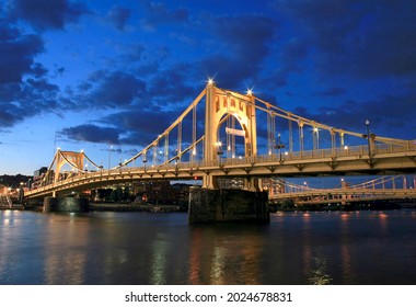 Roberto Clemente Bridge In Pittsburgh 