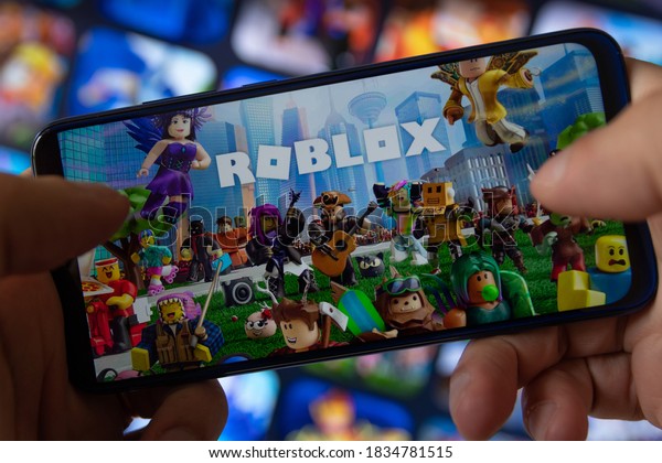 Roblox Notebook Screen Sao Paulo Brazil Stock Photo Edit Now 1834781515 - roblox multiplayer online game