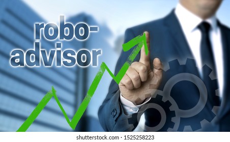 Robo Advisor Concept Is Shown By Businessman.