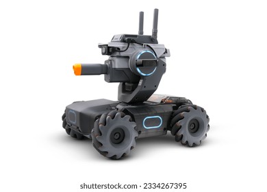 Robomaster S1- The Ultimate Programmable Educational Robot - Isolated on White Background
