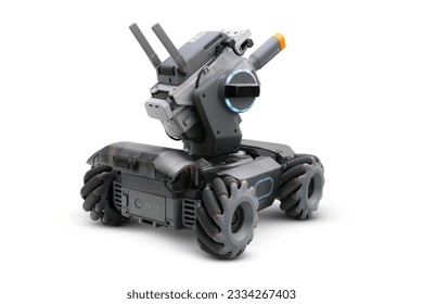 Robomaster S1- The Ultimate Programmable Educational Robot - Isolated on White Background