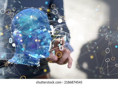 robot ai ai Technology and engineering concept