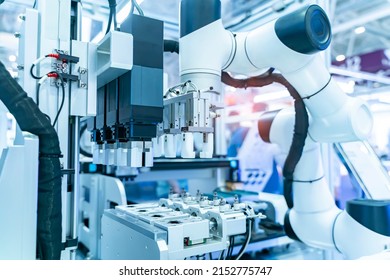 Robot arm with Disposable test tube virus sampling in laboratory - Shutterstock ID 2152775747