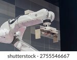 Robot arms are used to replace human workers in various manufacturing industries in factories.