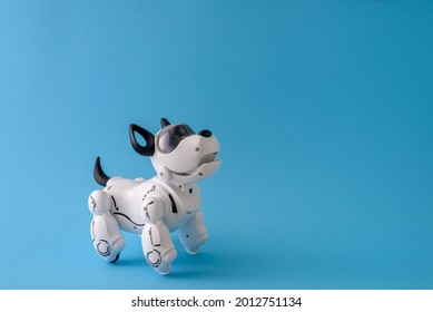 Robot dog pet on light blue background - Shutterstock ID 2012751134