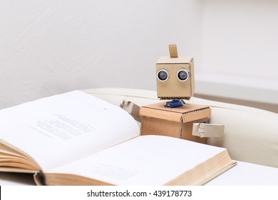 Robot Reading A Book