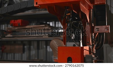 Robotic Assembly Details, Precision Viewed Perspective Of Robot With Cables And Mechanical Parts . Media