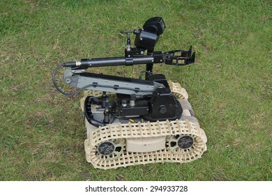 A Robotic Remote Control Army Bomb Disposal Device.