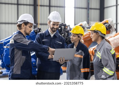 Robotic technical and functional teams work together to monitor performance of software and computer-controlled machine tools. Troubleshooting, upgrading existing program to make them more efficient. - Powered by Shutterstock