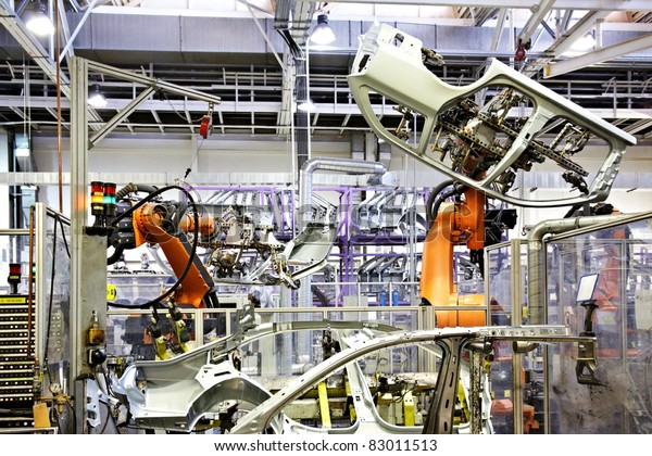 robots in a car\
factory