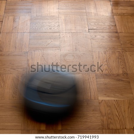 Robovac cleaning floor Stock photo © 