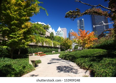 Robson Square In Downtown Vancouver