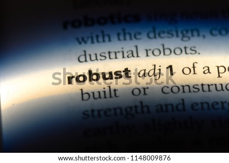 robust word in a dictionary. robust concept.