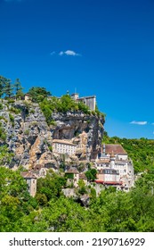 Rocamadour, Beautiful French Village On Lot Valley, Occitanie, 