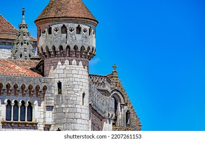 Rocamadour, Beautiful French Village On Lot Valley, Occitanie, 